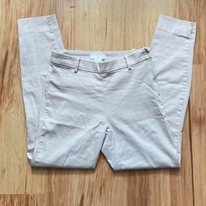 H&M cream/beige stretchy dress pants/trousers